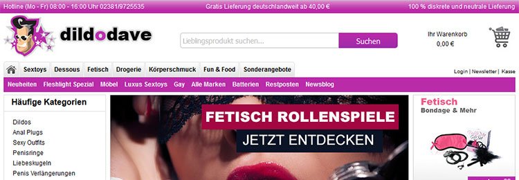 Dildodave 20% Rabatt Gutschein